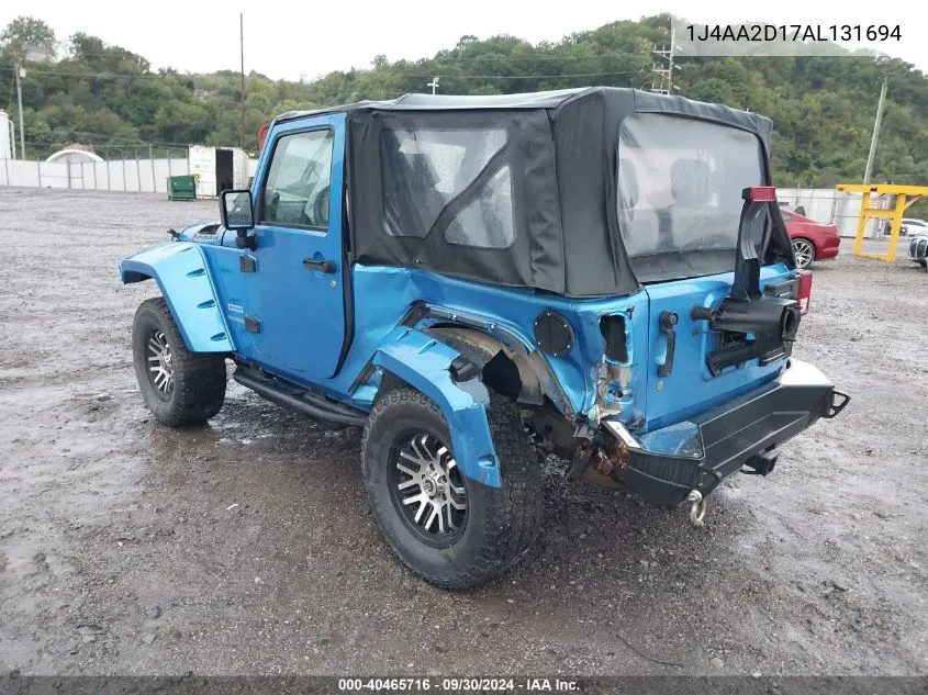 2010 Jeep Wrangler Sport VIN: 1J4AA2D17AL131694 Lot: 40465716