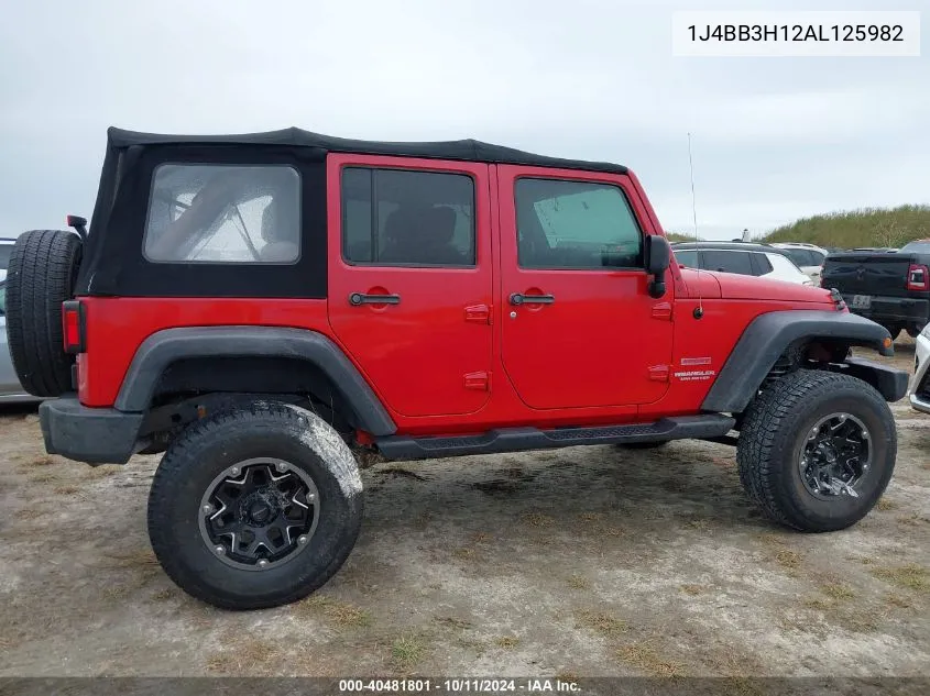 2010 Jeep Wrangler Unlimited Sport VIN: 1J4BB3H12AL125982 Lot: 40481801