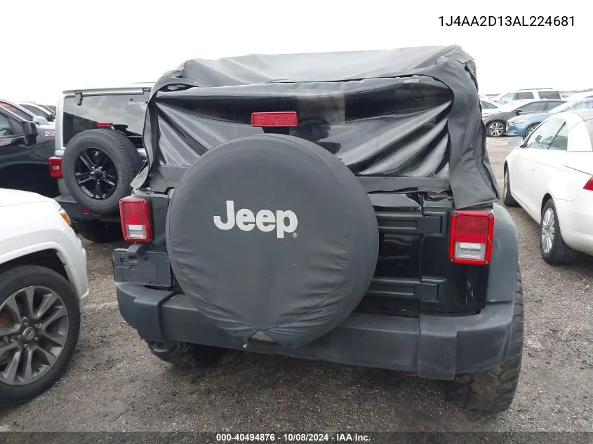 2010 Jeep Wrangler Sport VIN: 1J4AA2D13AL224681 Lot: 40494876