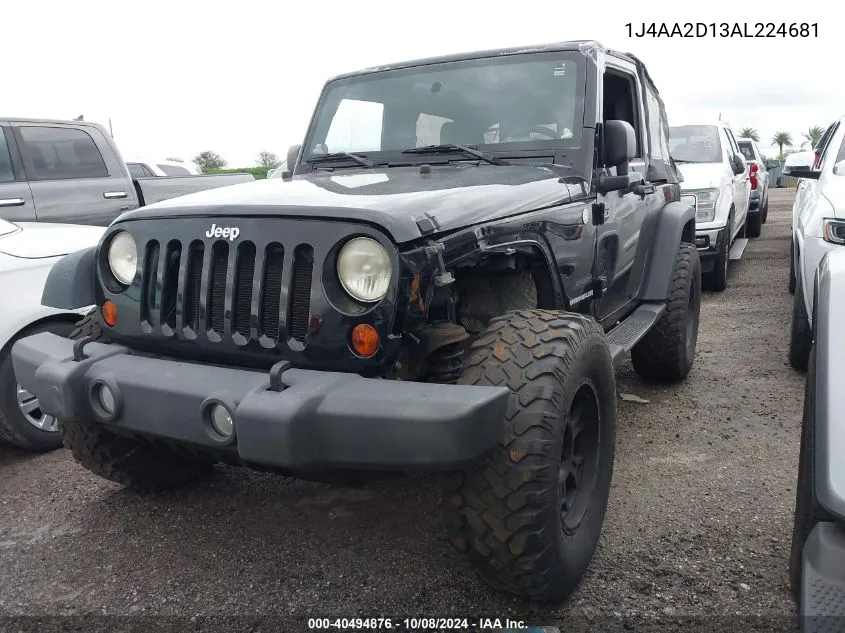 2010 Jeep Wrangler Sport VIN: 1J4AA2D13AL224681 Lot: 40494876