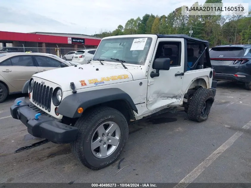 1J4AA2D11AL160513 2010 Jeep Wrangler Sport