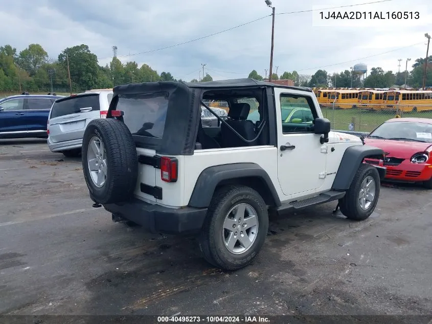 1J4AA2D11AL160513 2010 Jeep Wrangler Sport