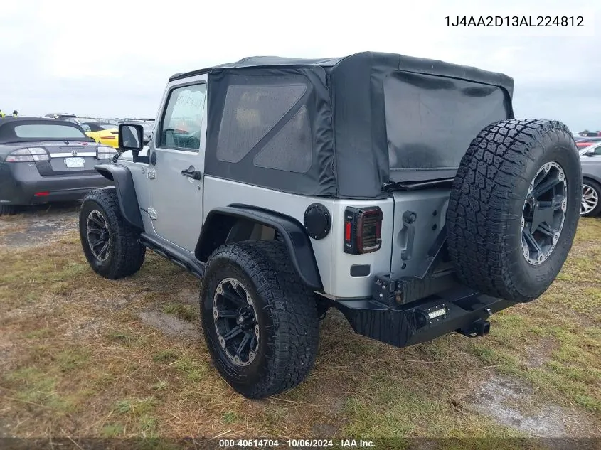 2010 Jeep Wrangler Sport VIN: 1J4AA2D13AL224812 Lot: 40514704