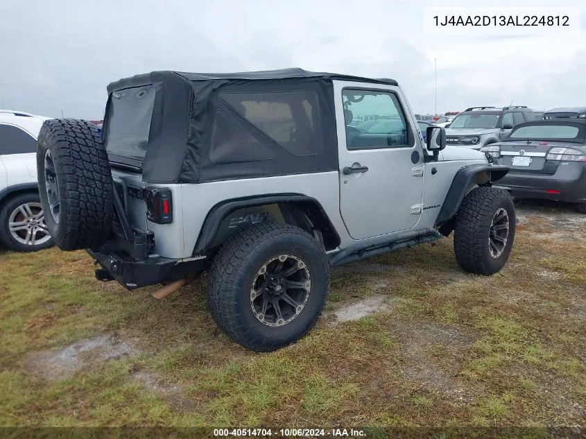 2010 Jeep Wrangler Sport VIN: 1J4AA2D13AL224812 Lot: 40514704