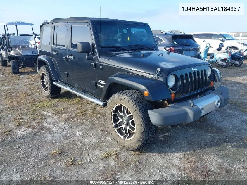 2010 Jeep Wrangler Unlimited Sahara VIN: 1J4HA5H15AL184937 Lot: 40557327