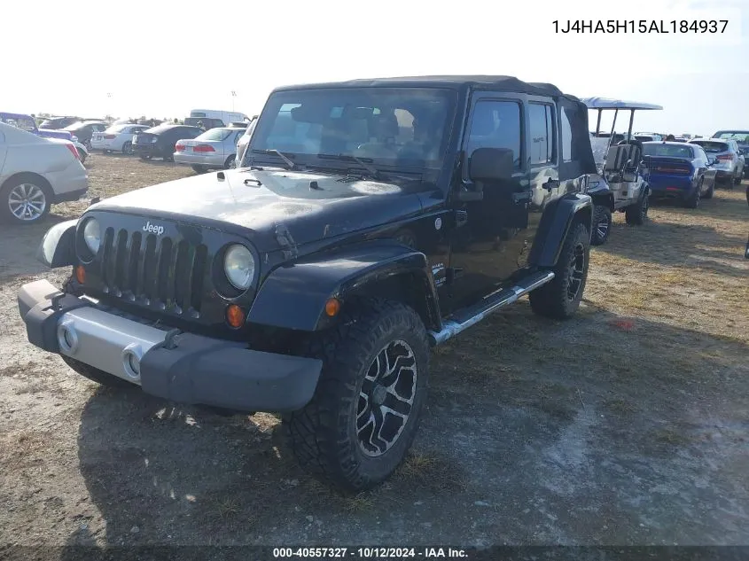 2010 Jeep Wrangler Unlimited Sahara VIN: 1J4HA5H15AL184937 Lot: 40557327