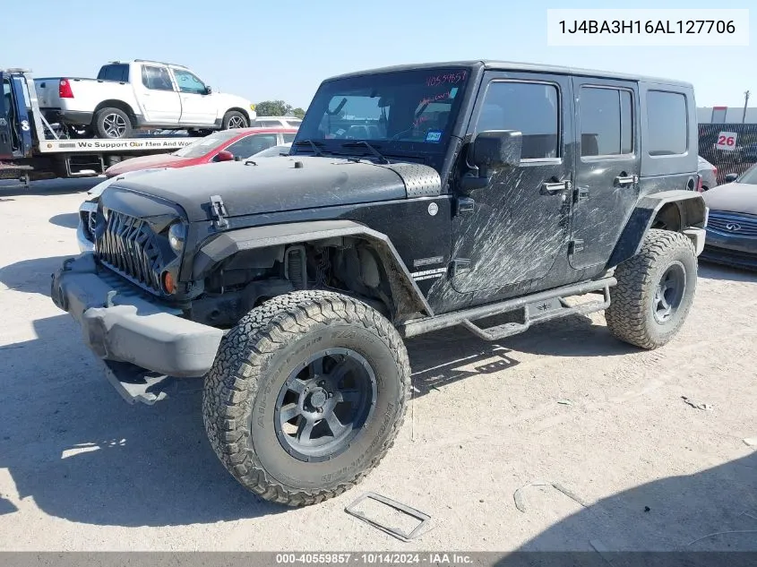 2010 Jeep Wrangler Unlimited Sport VIN: 1J4BA3H16AL127706 Lot: 40559857