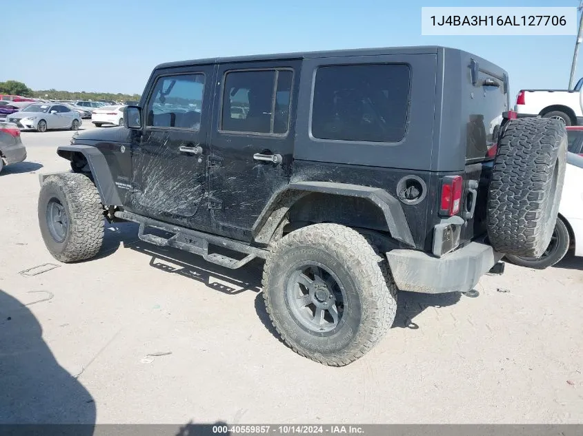 2010 Jeep Wrangler Unlimited Sport VIN: 1J4BA3H16AL127706 Lot: 40559857