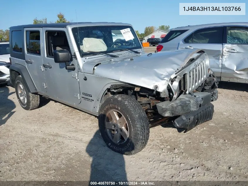 2010 Jeep Wrangler Unlimited Sport VIN: 1J4BA3H13AL103766 Lot: 40570750