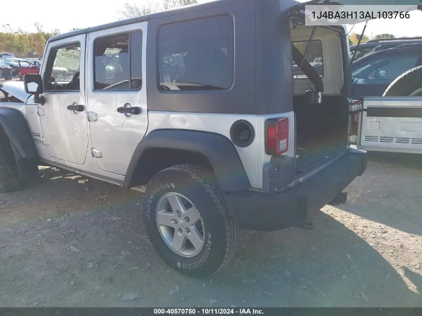 2010 Jeep Wrangler Unlimited Sport VIN: 1J4BA3H13AL103766 Lot: 40570750