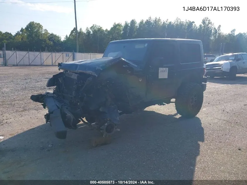 2010 Jeep Wrangler Rubicon VIN: 1J4BA6D17AL170393 Lot: 40585873