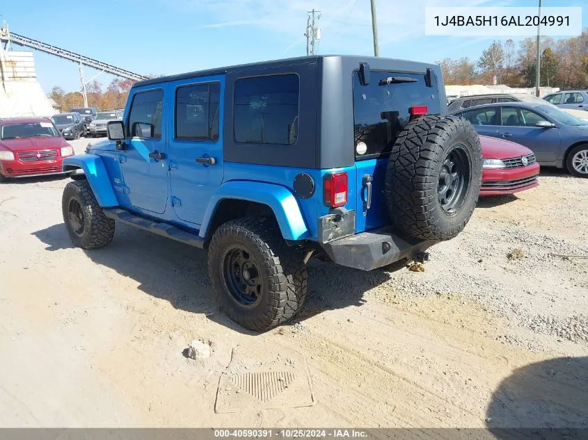 2010 Jeep Wrangler Unlimited Sahara VIN: 1J4BA5H16AL204991 Lot: 40590391