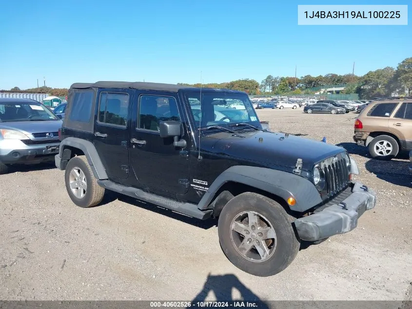 2010 Jeep Wrangler Unlimited Sport VIN: 1J4BA3H19AL100225 Lot: 40602526