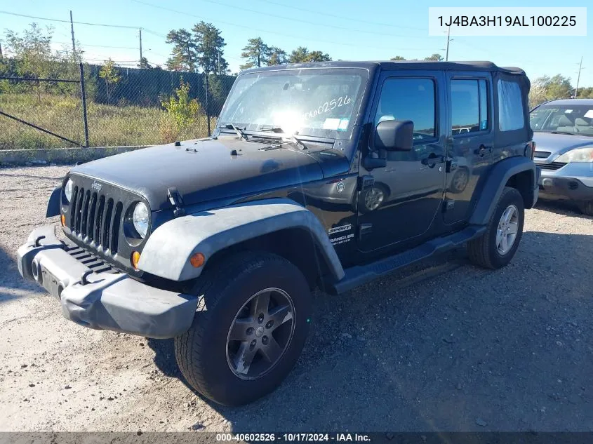 2010 Jeep Wrangler Unlimited Sport VIN: 1J4BA3H19AL100225 Lot: 40602526