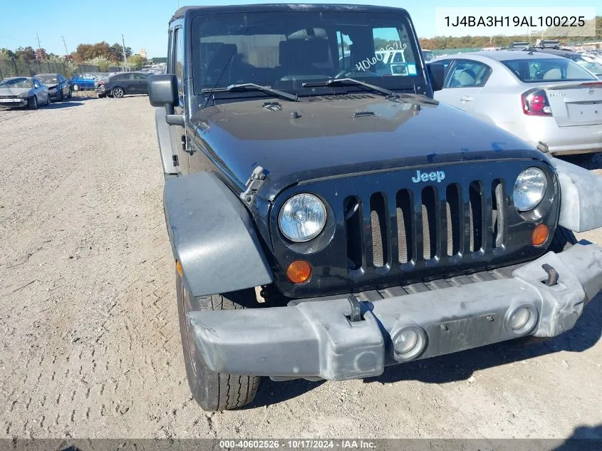 2010 Jeep Wrangler Unlimited Sport VIN: 1J4BA3H19AL100225 Lot: 40602526