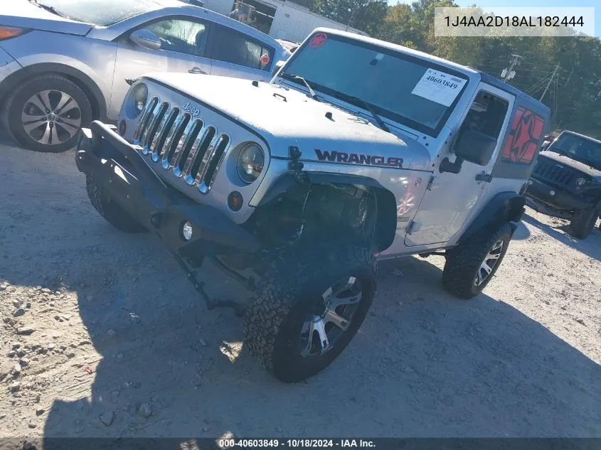 2010 Jeep Wrangler Sport VIN: 1J4AA2D18AL182444 Lot: 40603849