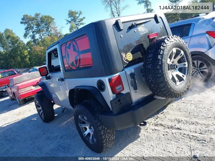 2010 Jeep Wrangler Sport VIN: 1J4AA2D18AL182444 Lot: 40603849