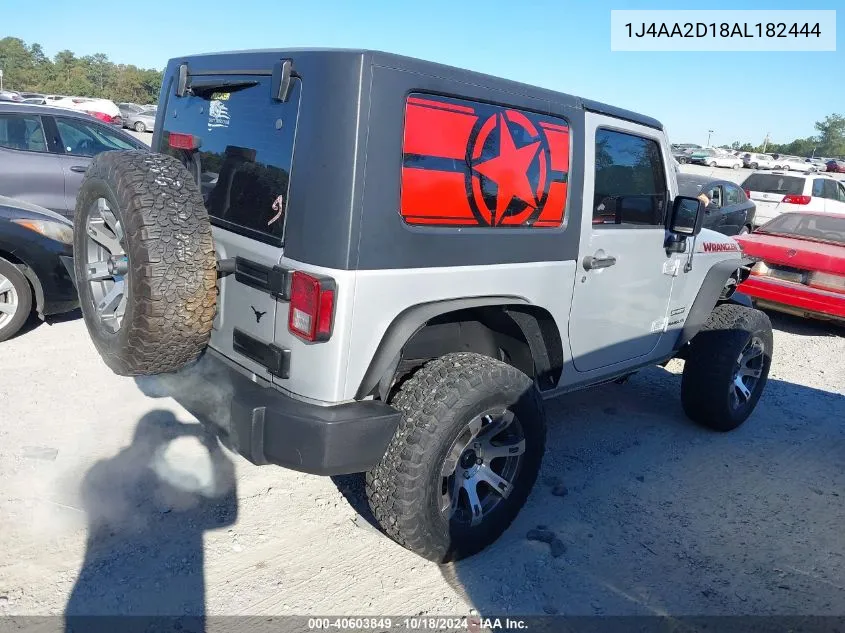 2010 Jeep Wrangler Sport VIN: 1J4AA2D18AL182444 Lot: 40603849