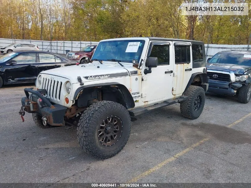 2010 Jeep Wrangler Unlimited Sport VIN: 1J4BA3H13AL215032 Lot: 40609441