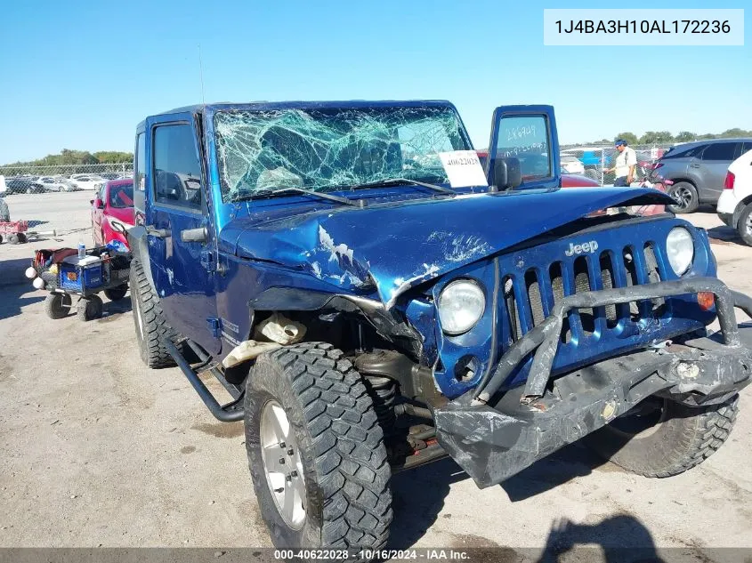 2010 Jeep Wrangler Unlimited Sport VIN: 1J4BA3H10AL172236 Lot: 40622028