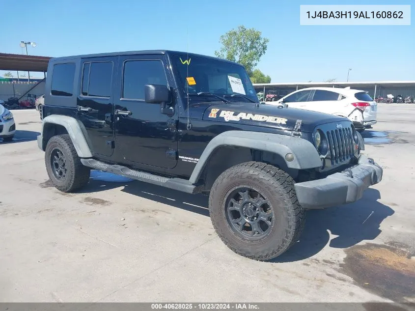 2010 Jeep Wrangler Unlimited Sport VIN: 1J4BA3H19AL160862 Lot: 40628025