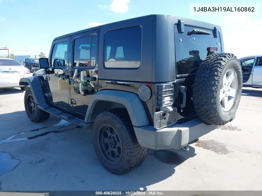 2010 Jeep Wrangler Unlimited Sport VIN: 1J4BA3H19AL160862 Lot: 40628025