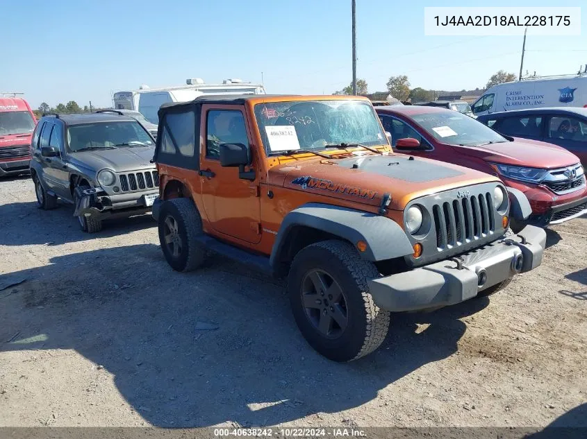 2010 Jeep Wrangler Sport VIN: 1J4AA2D18AL228175 Lot: 40638242