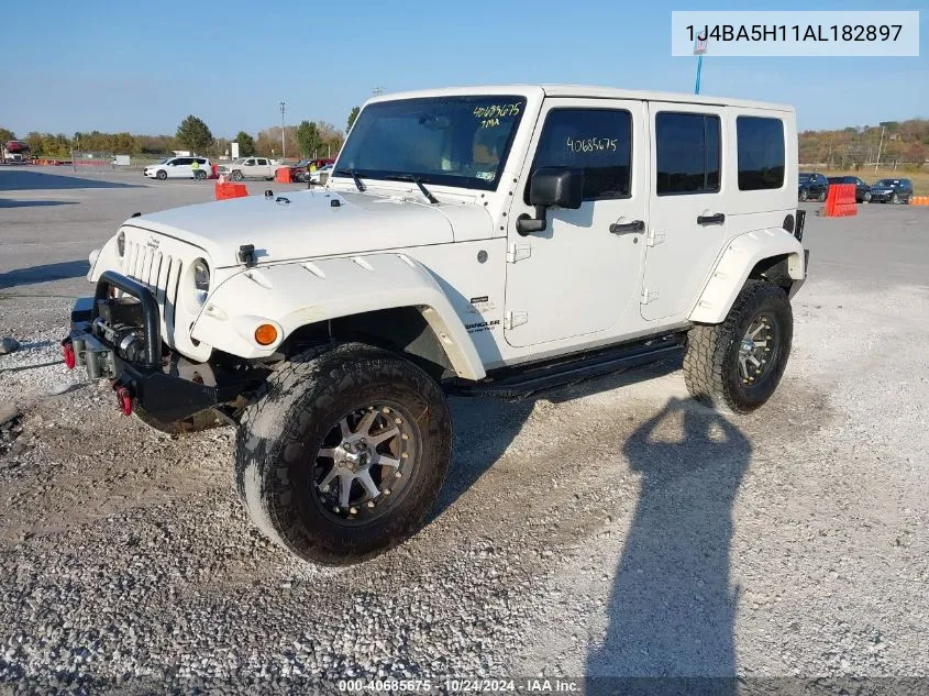 2010 Jeep Wrangler Unlimited Sahara VIN: 1J4BA5H11AL182897 Lot: 40685675