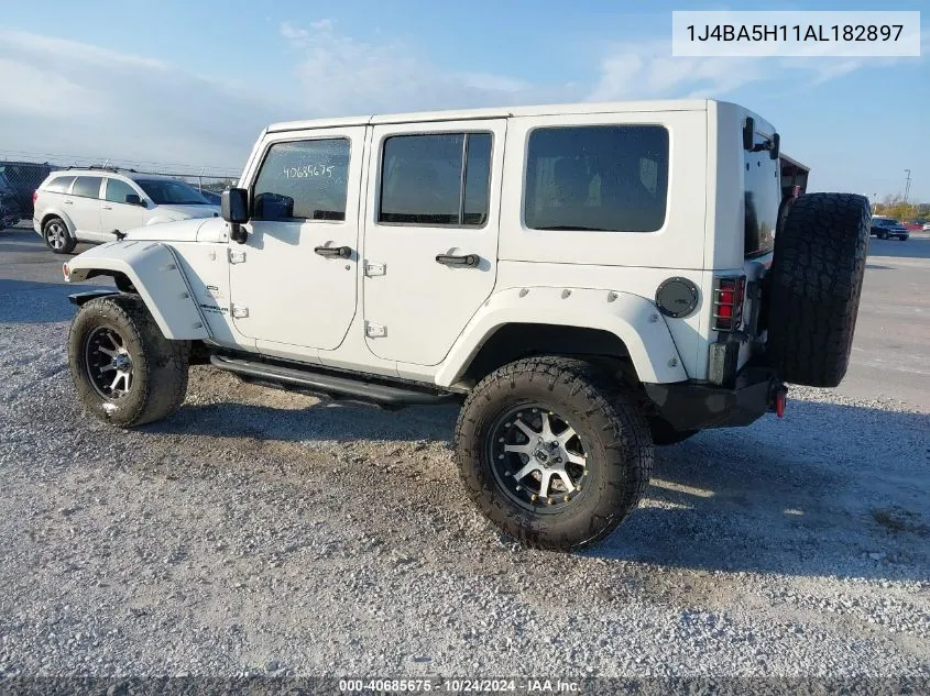 2010 Jeep Wrangler Unlimited Sahara VIN: 1J4BA5H11AL182897 Lot: 40685675