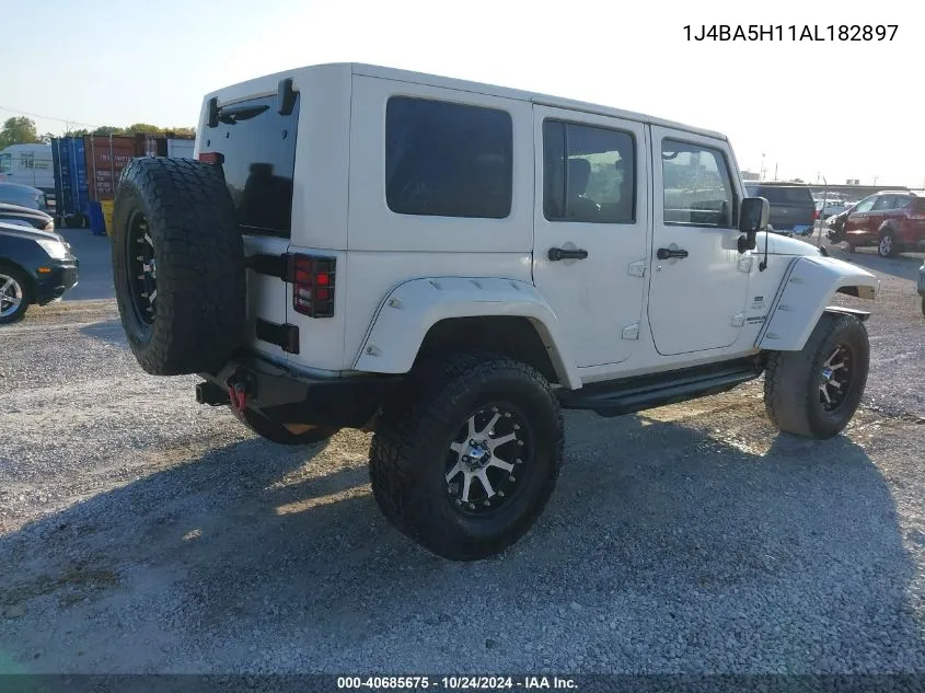 2010 Jeep Wrangler Unlimited Sahara VIN: 1J4BA5H11AL182897 Lot: 40685675