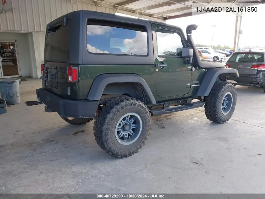 2010 Jeep Wrangler Sport VIN: 1J4AA2D12AL161850 Lot: 40729290