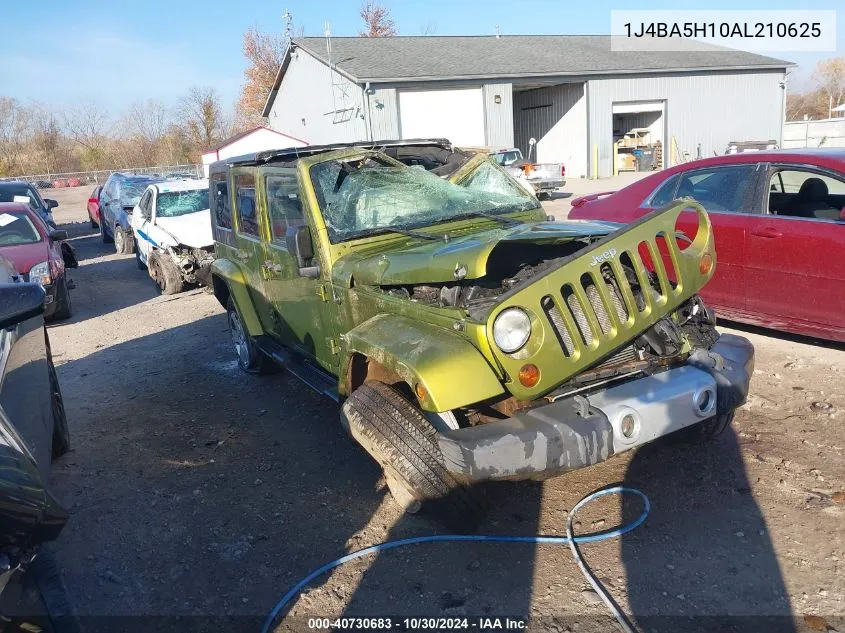 2010 Jeep Wrangler Unlimited Sahara VIN: 1J4BA5H10AL210625 Lot: 40730683