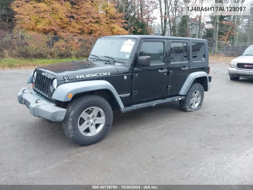 2010 Jeep Wrangler Unlimited Rubicon VIN: 1J4BA6H17AL123097 Lot: 40739780