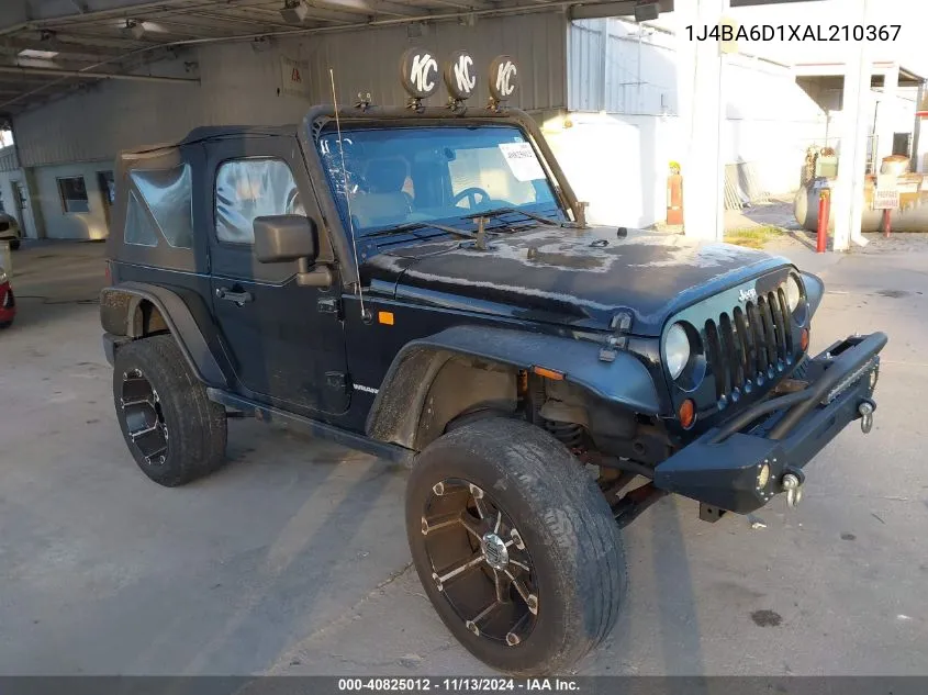 1J4BA6D1XAL210367 2010 Jeep Wrangler Rubicon