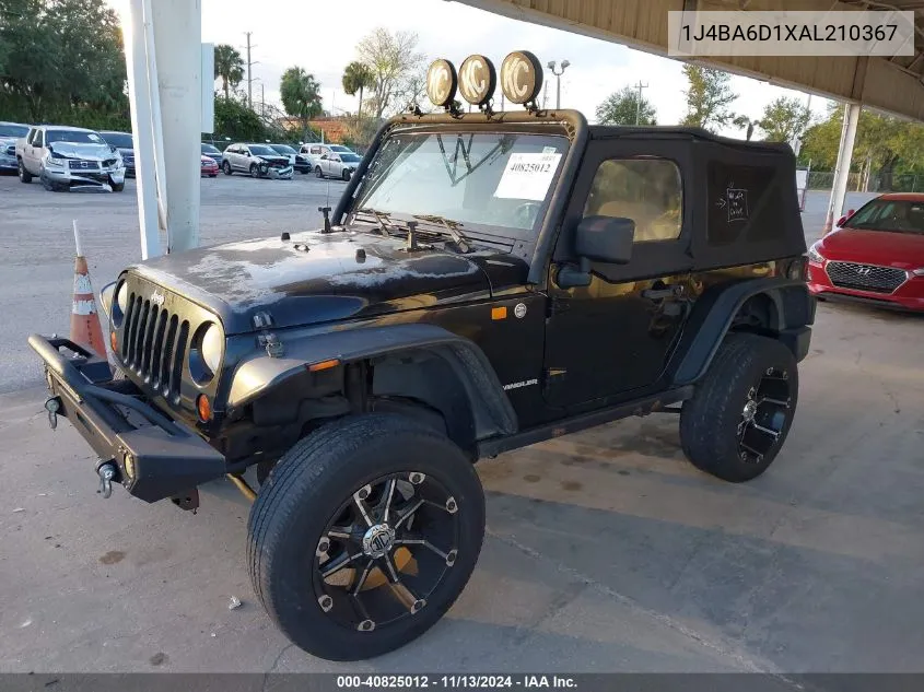 1J4BA6D1XAL210367 2010 Jeep Wrangler Rubicon