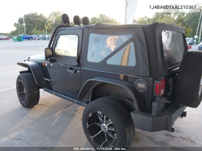 1J4BA6D1XAL210367 2010 Jeep Wrangler Rubicon