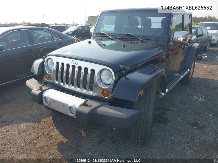 2011 Jeep Wrangler Unlimited Sahara VIN: 1J4BA5H1XBL626652 Lot: 12090512