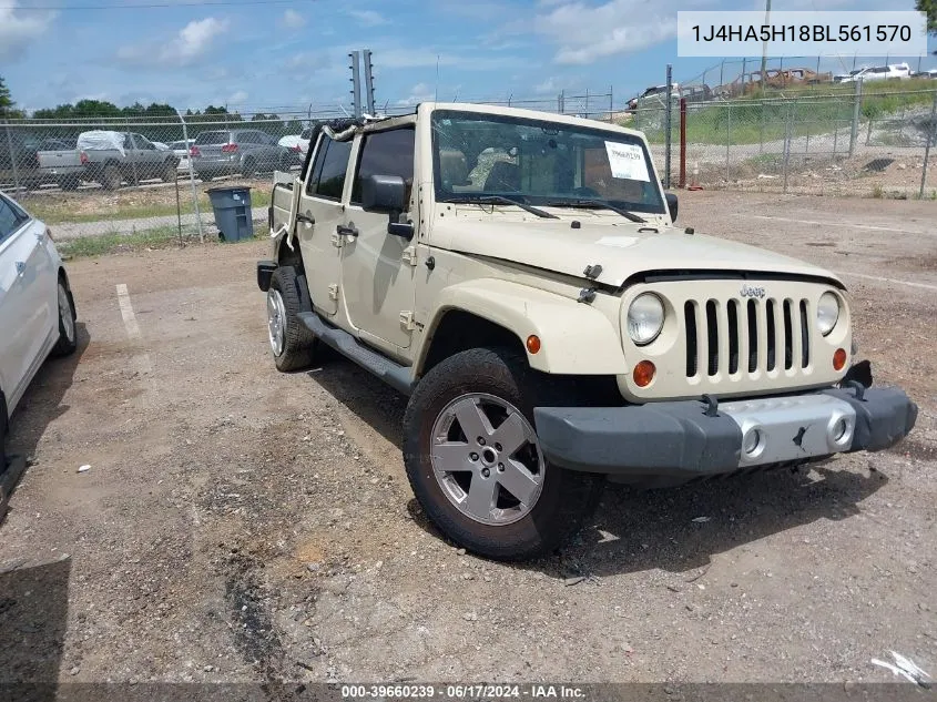 2011 Jeep Wrangler Unlimited Sahara VIN: 1J4HA5H18BL561570 Lot: 39660239