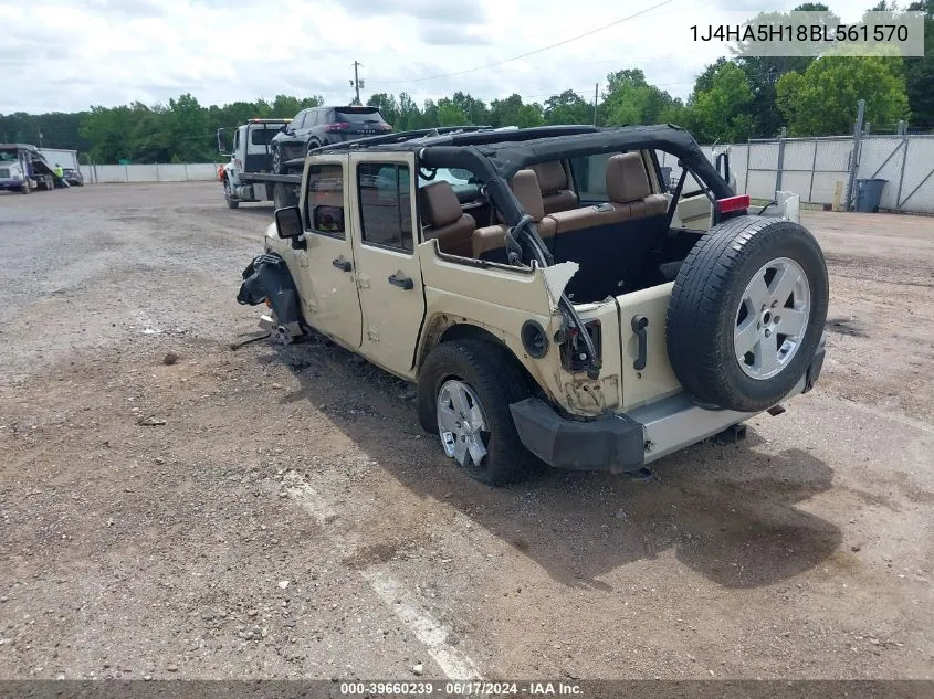 2011 Jeep Wrangler Unlimited Sahara VIN: 1J4HA5H18BL561570 Lot: 39660239