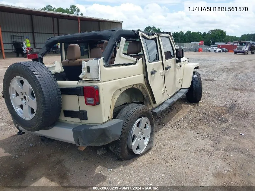 2011 Jeep Wrangler Unlimited Sahara VIN: 1J4HA5H18BL561570 Lot: 39660239