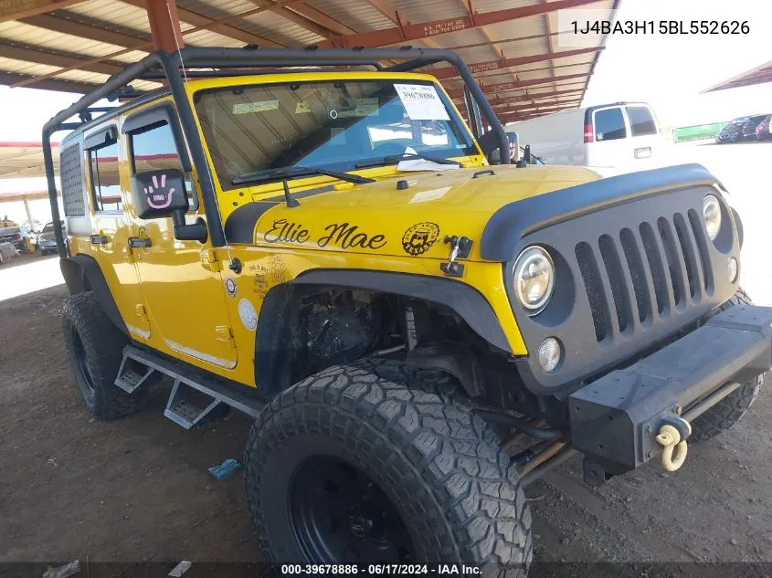 1J4BA3H15BL552626 2011 Jeep Wrangler Unlimited Sport