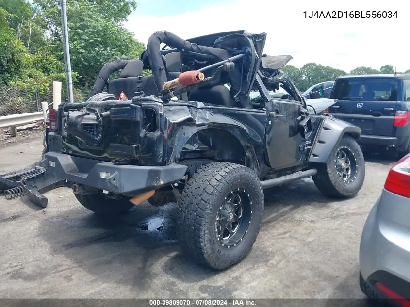 2011 Jeep Wrangler Sport VIN: 1J4AA2D16BL556034 Lot: 39809070