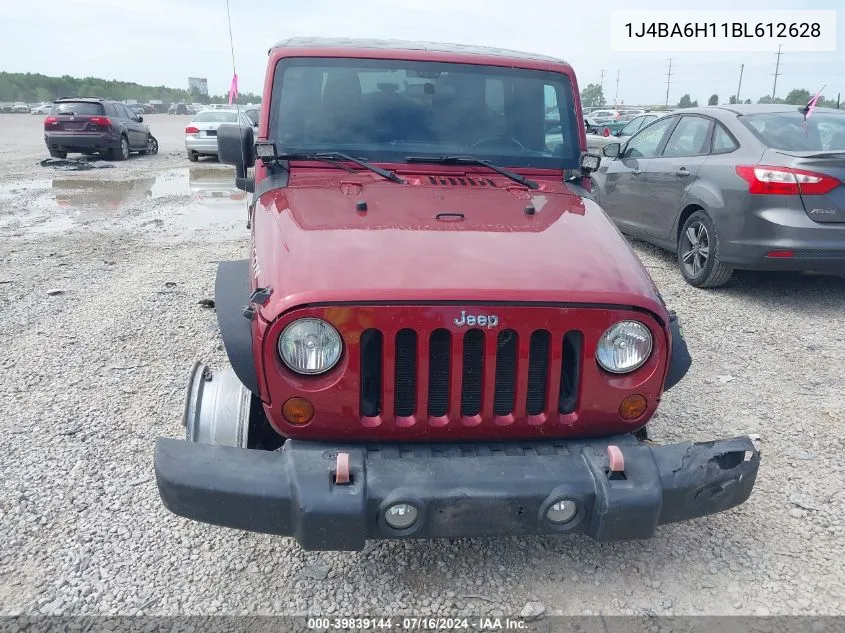 2011 Jeep Wrangler Unlimited Rubicon VIN: 1J4BA6H11BL612628 Lot: 39839144