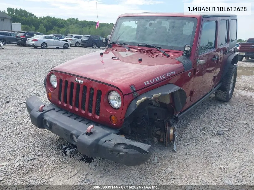 2011 Jeep Wrangler Unlimited Rubicon VIN: 1J4BA6H11BL612628 Lot: 39839144