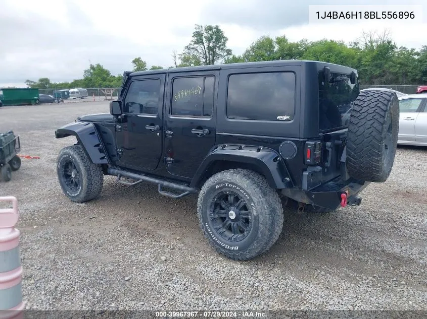 2011 Jeep Wrangler Unlimited Rubicon VIN: 1J4BA6H18BL556896 Lot: 39967967