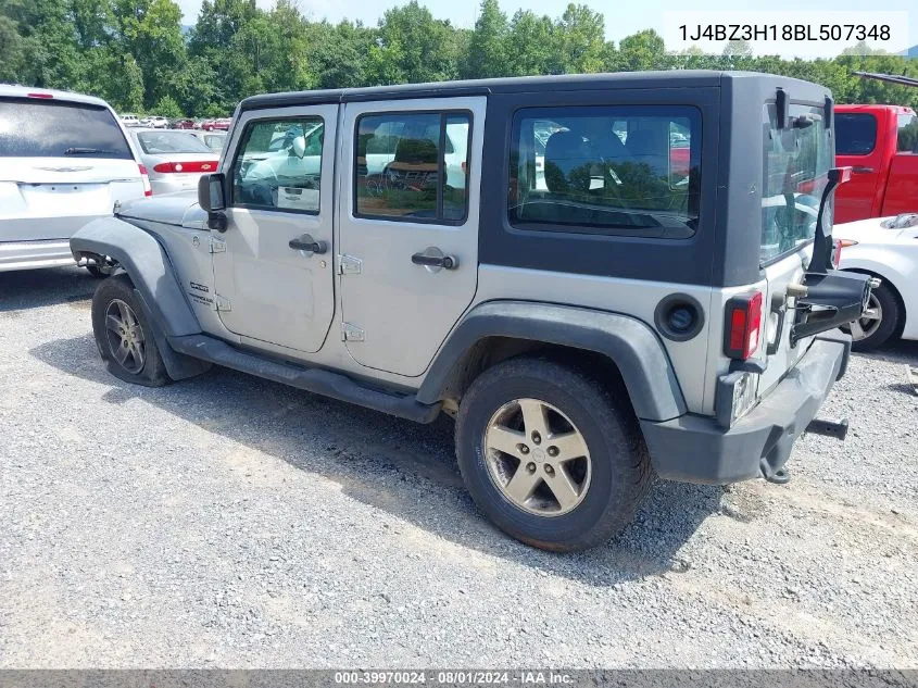 2011 Jeep Wrangler Unlimited Sport Rhd VIN: 1J4BZ3H18BL507348 Lot: 39970024