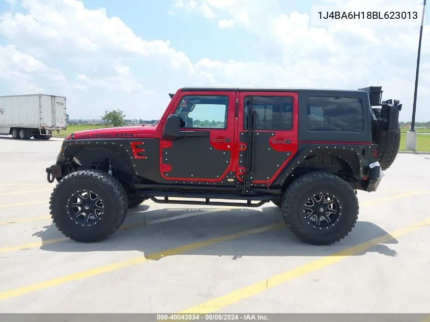 1J4BA6H18BL623013 2011 Jeep Wrangler Unlimited Rubicon