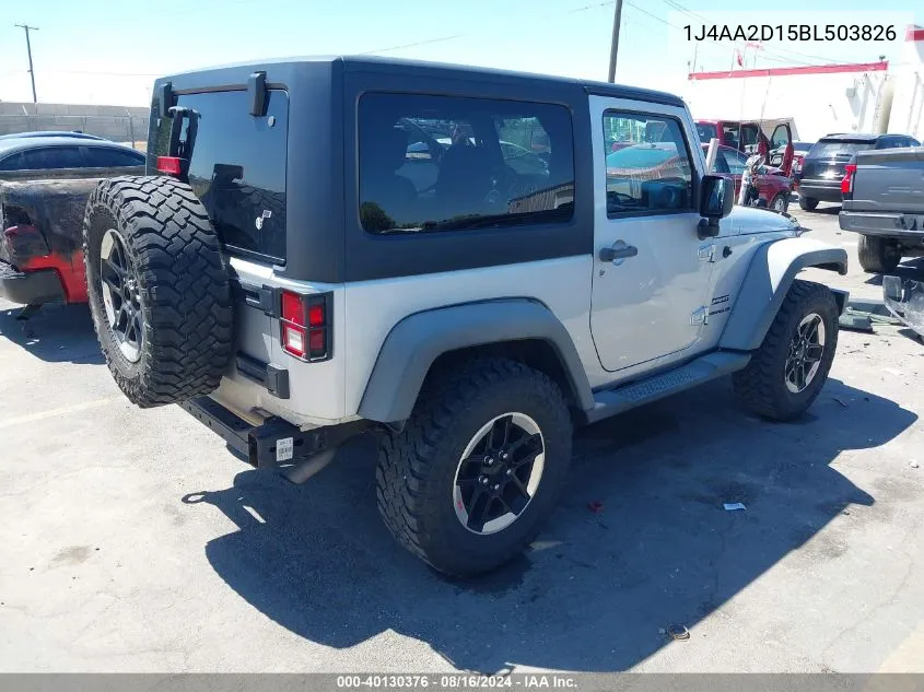 1J4AA2D15BL503826 2011 Jeep Wrangler Sport