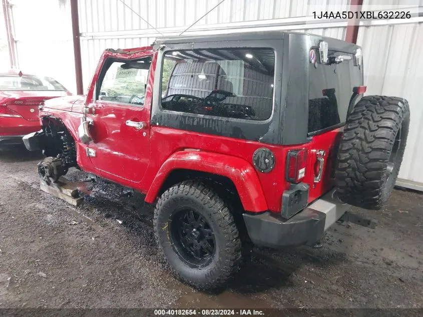 2011 Jeep Wrangler Sahara VIN: 1J4AA5D1XBL632226 Lot: 40182654