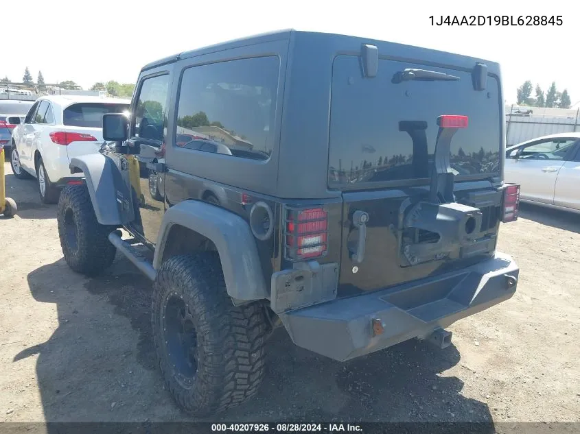 2011 Jeep Wrangler Sport VIN: 1J4AA2D19BL628845 Lot: 40207926